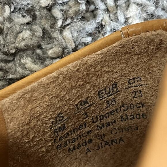 Sarto Franco Sarto Jiana Tasseled Loafers Shoes 6 M Camel Brown Leather New - Picture 7 of 7